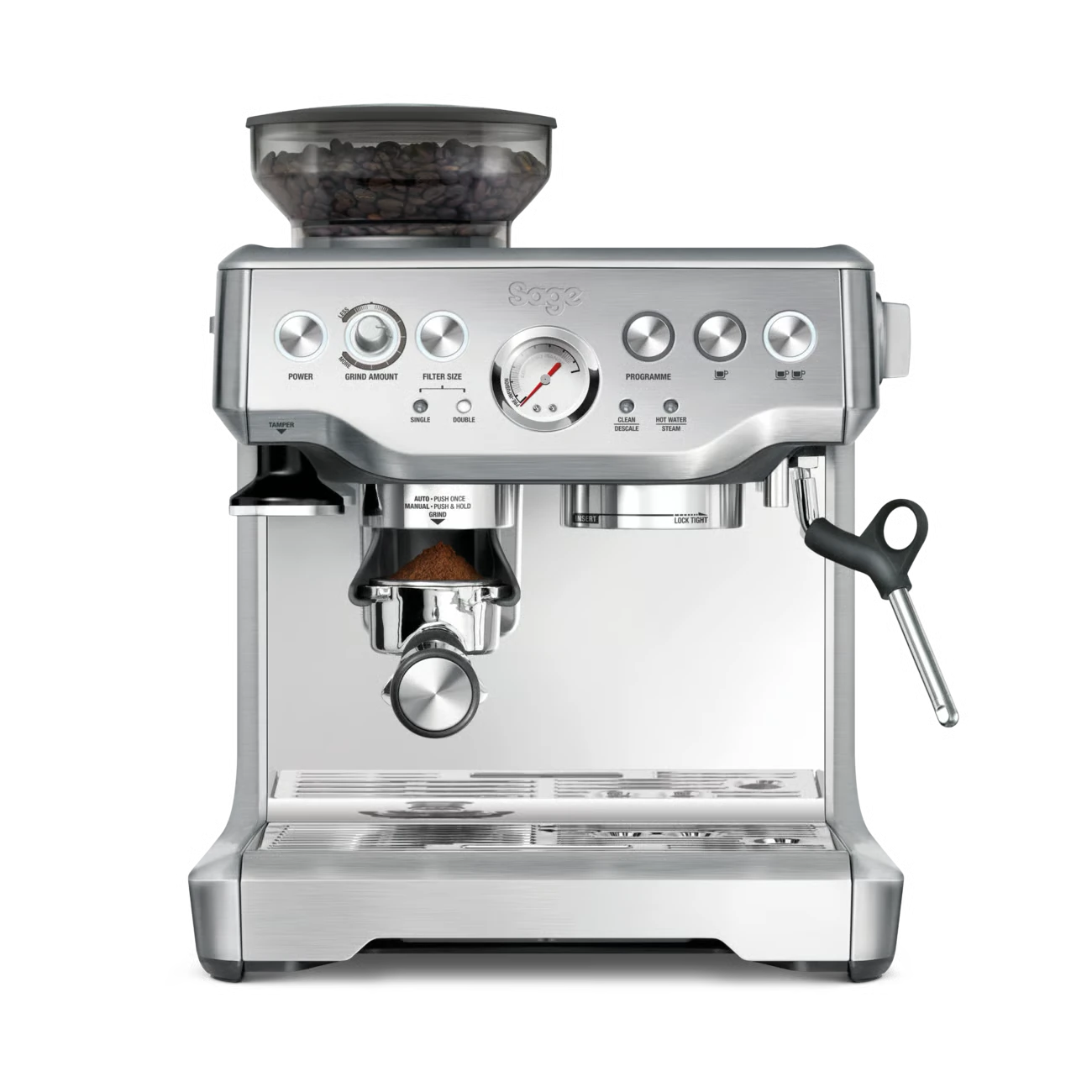 barista express acero inoxidable