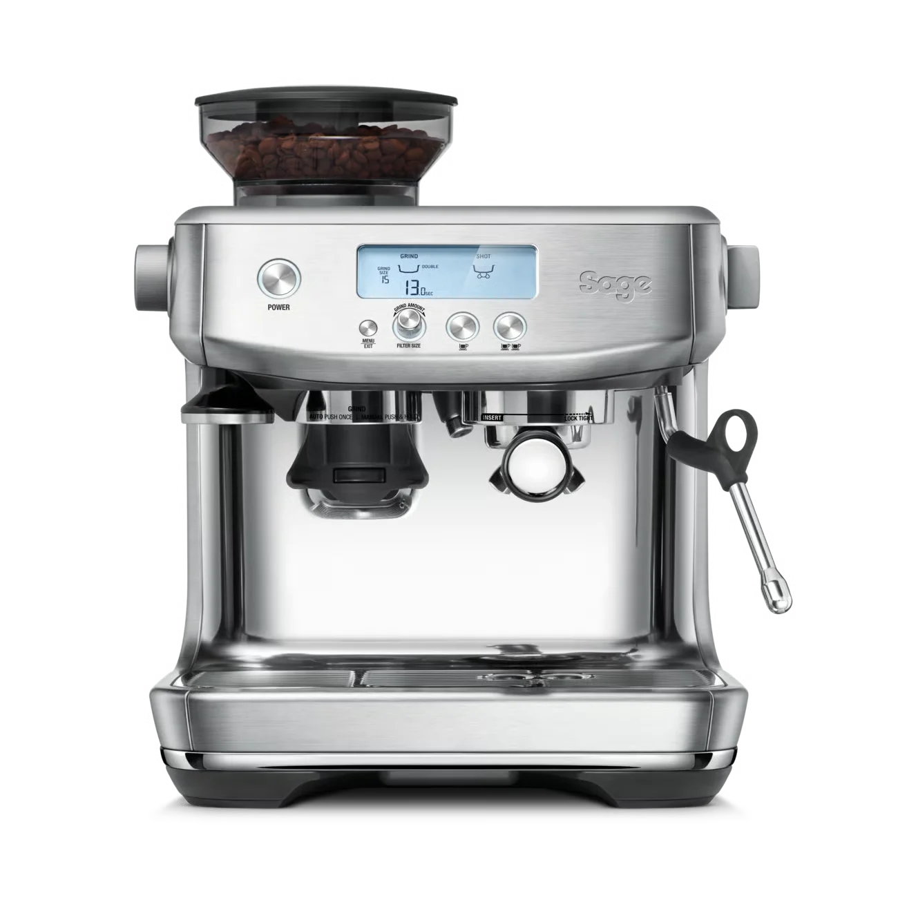 barista pro acero inoxidable